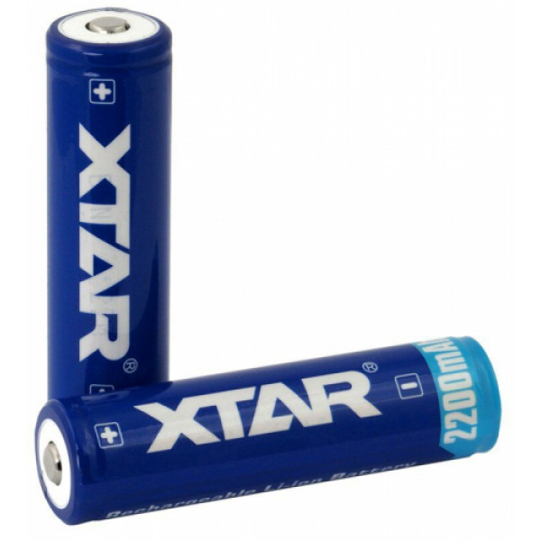 XTAR 18650 3.7V 2200mAh Li-ion battery