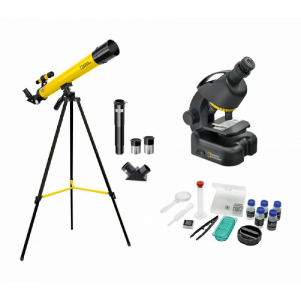 National Geographic Telescope 50/600 and Microscope 40x-640x Set